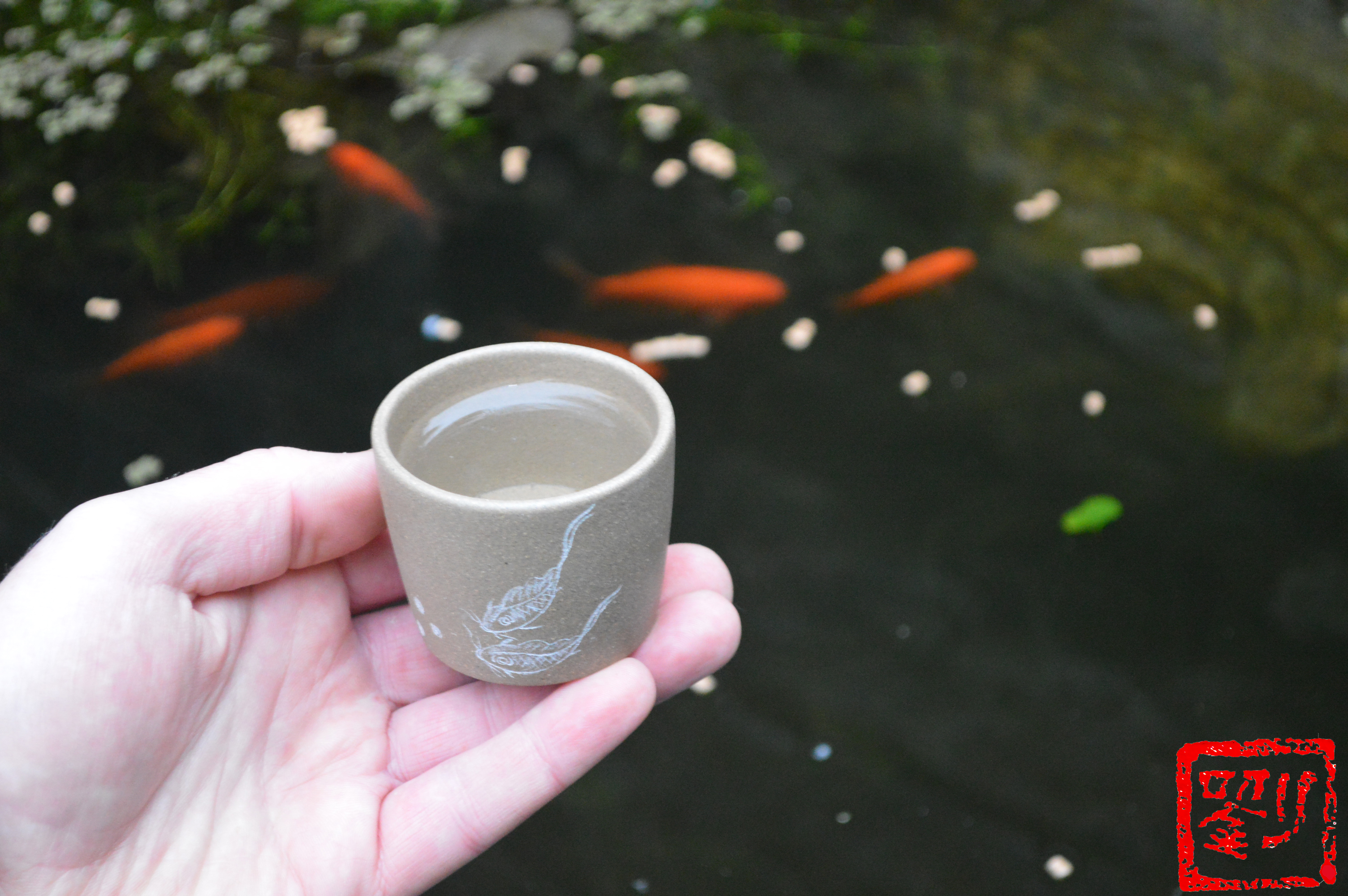 Qingci Celadon - Bamboo Joint Tea Cup - Long Quan Green Plum Celadon  Porcelain - Liu - Tea & Art Shop